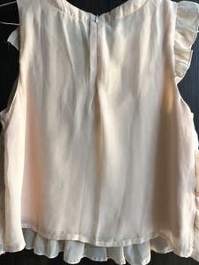 Ginger Ruffle Trim Sleeveless Blouse