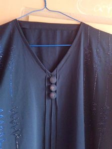Elegant Black Embellished Abaya