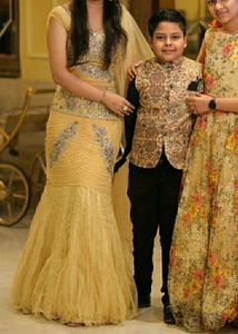 Embroidered Yellow Lehenga