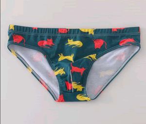 Mens Fashion Printed U Convex Pouch Breathable