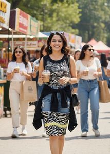 Max Zebra Print Dress