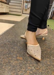 Zara Rhinestone Heels