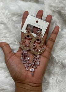 new unused Sparkling AD Statement Earrings