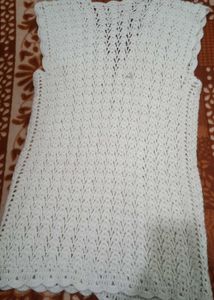 Long Open-Front Knit Vest