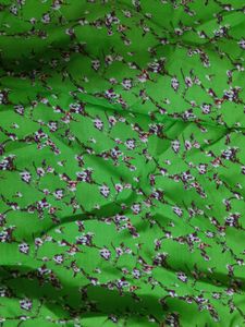 Green Floral Dress Material