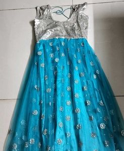Pretty Light Blue Long Party Gown