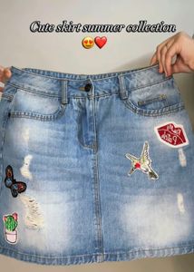 Trendy Denim Skirt
