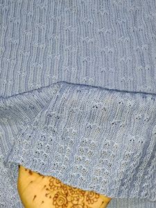 Blue Knit Tank Top
