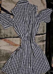 Gingham Shirt Dress