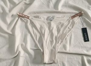 Lounge Underwear White Bikini Bottoms - Size S