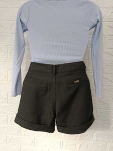 Imported Black Shorts