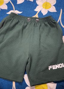 FENDI Green Patterned T-Shirt