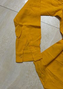 Cotton Bright Yellow Shirt