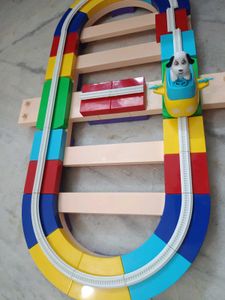 Autotrack Dog Figure Moving Train Toy for Baby kid