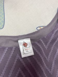 Lavender Dobby Pattern A-Line Dress