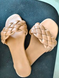 Braided Detail Flat Sandals