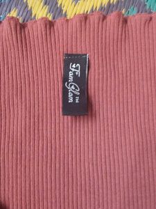 Two-Tone Button Up Crop Top