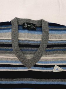 Striped V-Neck Sweater