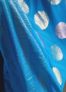 Unique Blue Sari.