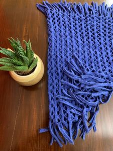 Knitted Blue Scarf