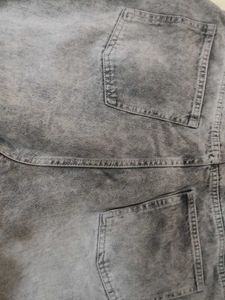 Gray Wide Leg Jeans