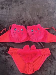 Cute Cat Lingerie Set