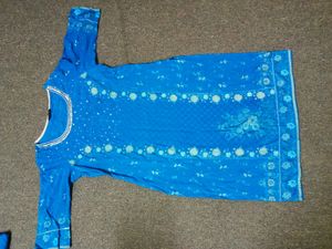 Blue Plazzo Kurta