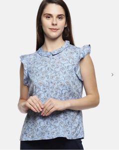 🆕 Annabelle Floral Ruffle Panel Top