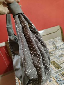 Stylish Grey Hobo Bag