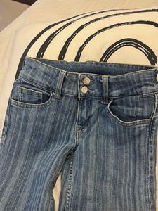 Striped Flare Jeans