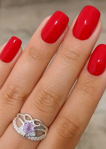 ladies pure silver ring