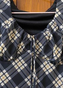 Plaid Mini Dress Y2k Preppy