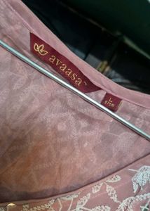 Elegant Pink Embroidered Kurta gown