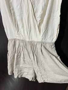 White Romper -Medium