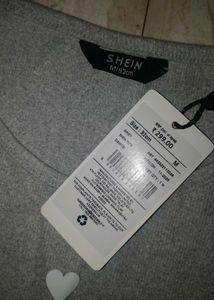 Grey Heart Print Sleeveless Top