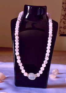 Rose Quartz Crystal Necklace