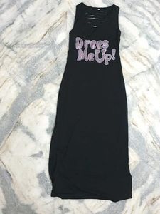 🕷Black 'Dress Me Up' Tank Dres