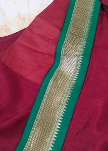 Beautiful saree. soft fabrics.small border.unused.