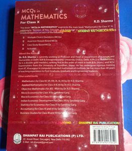 RD SHARMA Mathematics Class 10th With mcqs Book