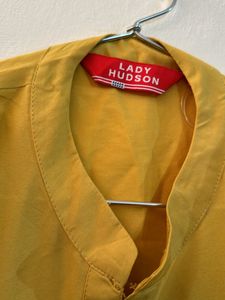 Mustard Sleeveless Shirt Or Top