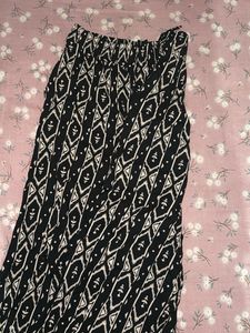 Patterned Wide Leg Pants