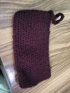 Crochet Purple Pouch