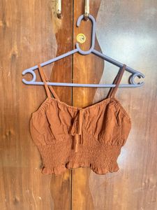 URBANIC Brown Crop Top