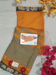 Elegant Floral Print Saree