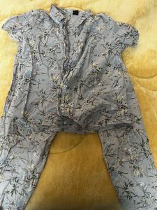 Floral Print Pajama Set