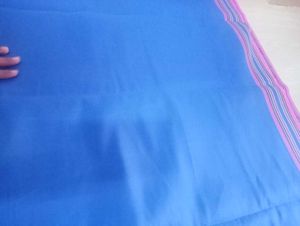 New Blue Pure Cotton Saree..