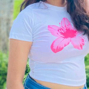 Floral Print Crop Top
