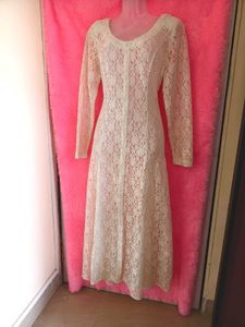 Vintage Sheer Lace Dress