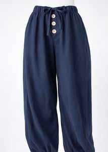 Navy Blue Balloon Pants