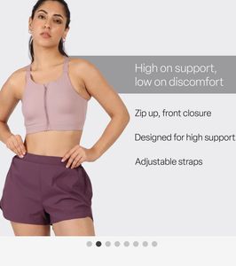 Blissclub Zip Up Sports Bra
